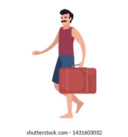 summer time people icon vector ilustration