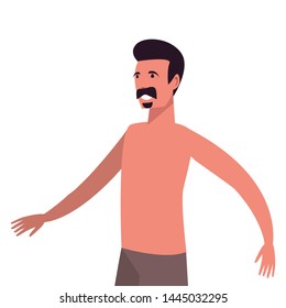 summer time people icon vector ilustration