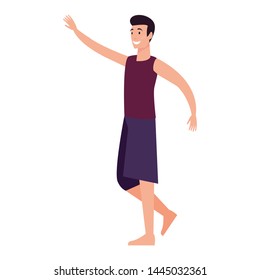 summer time people icon vector ilustration
