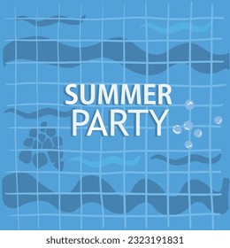 Fondo de verano para la fiesta de billar de verano