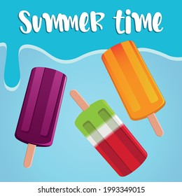 Summer Time Popsicles Ice Cream