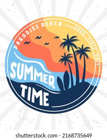 Summer time poster and apparel concept