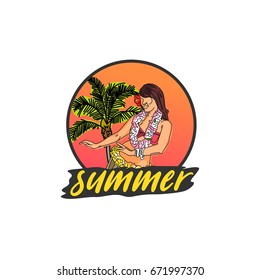 summer time poster vector design