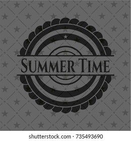Summer Time realistic black emblem