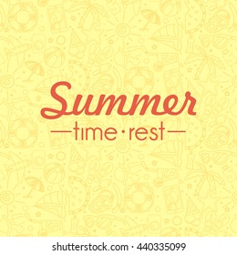 Summer time rest. background