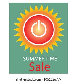 Summer time sale label.(vector)