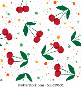 Summer time seamless pattern background. Abstract childish handmade
application for design card, party invitation, vacation poster, menu, textile fabric, t shirt, bag print etc