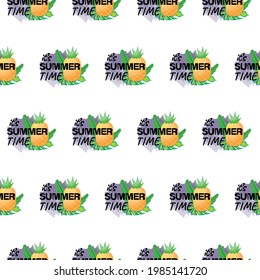 It's summer time seamless pattern design