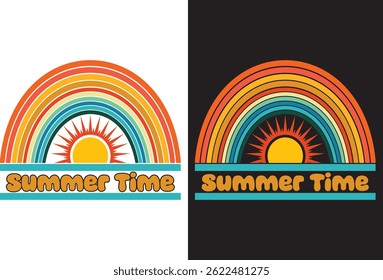 Summer Time Sublimation T-shirt Design