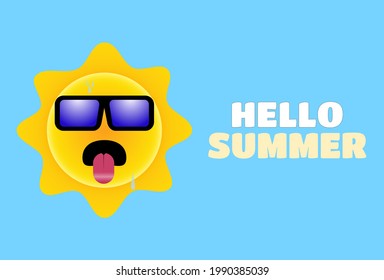 Es verano, el sol hace calor en verano