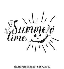 Summer time and sun vector illustration 