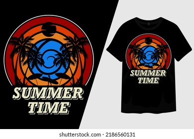 Summer Time T Shirt Design