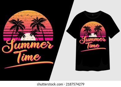 Summer Time T Shirt Design
