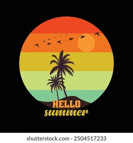 Summer Time T shirt design 