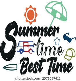 summer time t shirt design