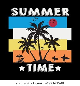 SUMMER TIME T SHIRT DESIGN