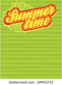 summer time text for cards