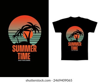 Diseño de Vector de camiseta de verano