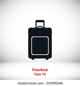 Summer time -Travel bag icon, Vector EPS 10 illustration style