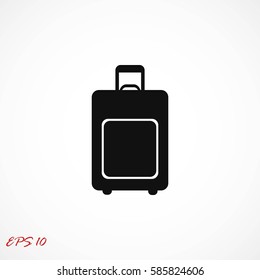 Summer time -Travel bag icon, Vector EPS 10 illustration style