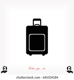 Summer time -Travel bag icon, Vector EPS 10 illustration style