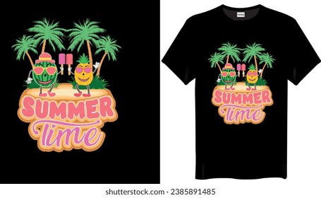 Summer time Summer T-Shirt Design Summer Graphic T-Shirts Design
