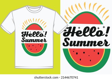 Archivo vectorial de plantilla de diseño de camiseta de verano