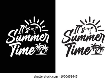 Summer time Typography Design Template