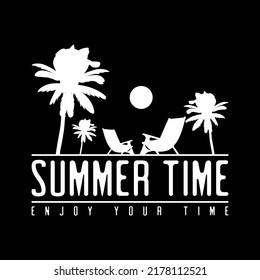 Summer time - Typography Summer T-shirt Design