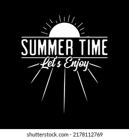 Summer time - Typography Summer T-shirt Design