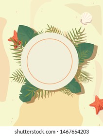 summer time vacation flat design