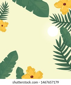 summer time vacation flat design