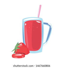 summer time vacation flat design