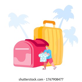 Person packing suitcase tropics: imágenes, fotos de stock y vectores |  Shutterstock
