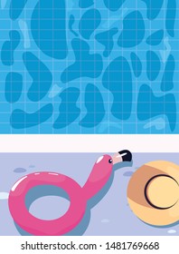 summer time vacations design flat