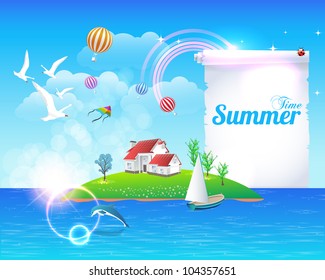 Summer Time Vector Design
