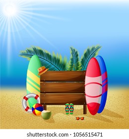 Summer time vector design vector illustration