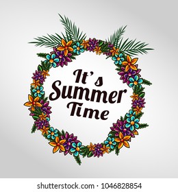 It's Summer Time vector illustration