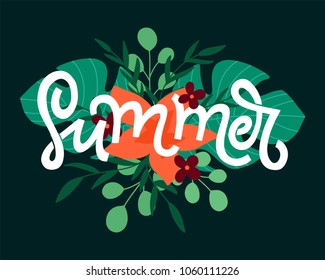 Summer time. Vector illustration 