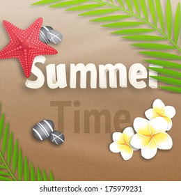 Summer Time. Vector illustration