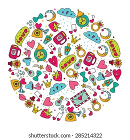 Summer time. Vector illustration.