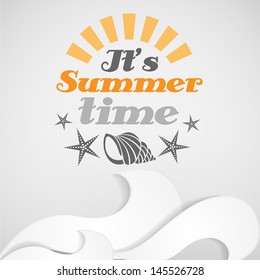 Summer Time.  Vector illustration. Eps 10.