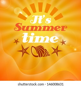 Summer Time.  Vector illustration. Eps 10.
