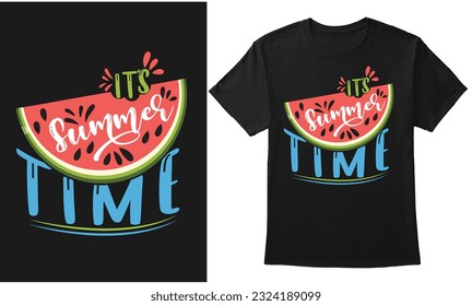 It's Summer Time, Summer Vector, Summer illustration for T-Shirt, Banner, Hoodie, Background, Etc
