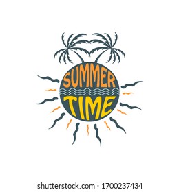 diseño del logotipo vectorial de verano