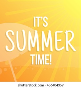 Summer time vector picture for any gains like web and mobile applications, typography and others.