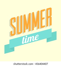Summer time vector picture for any gains like web and mobile applications, typography and others.