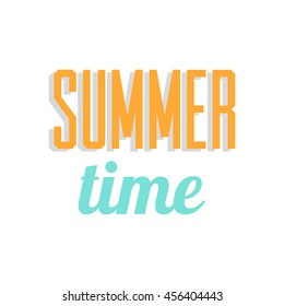 Summer time vector picture for any gains like web and mobile applications, typography and others.