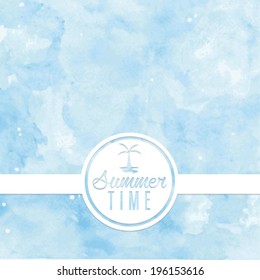 summer time watercolor background