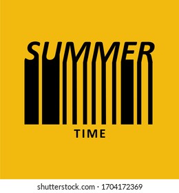 SUMMER TIME, WORDS DESIGN, SCREEN PRINTING, T SHIRT, EMBOSS.